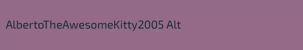 AlbertoTheAwesomeKitty2005 Alt